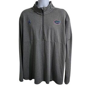 Nike Jordan Florida Gators 1/4 Zip Pullover Jacket Mens XXL Grey Athletic CQ7672